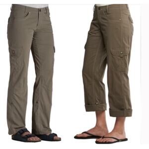 Kuhl Women’s Splash Roll-Up Convertible Pant Size 2 Reg in Brown Hiking